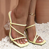 Myra Open Toe Transparent High Heel Sandal