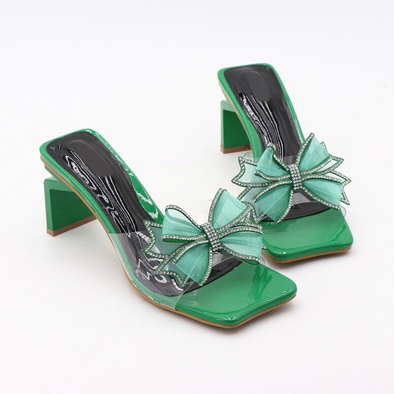 Etta Bowknot Open Toe High Heels Sandal